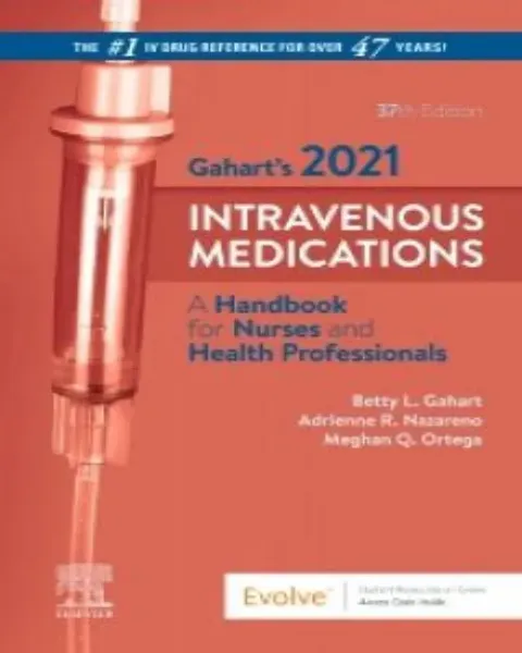 Imagem de Gahart's 2021 Intravenous Medications: A Handbook for Nurses and Health Professionals
