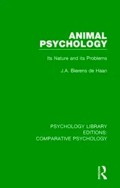 Imagem de Animal Psychology: Its Nature and its Problems