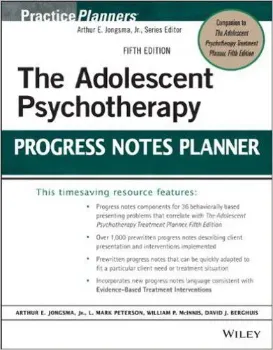 Imagem de The Adolescent Psychotherapy Progress Notes Planner