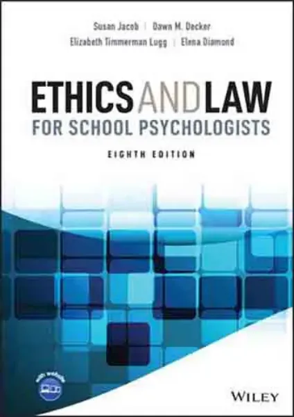 Imagem de Ethics and Law for School Psychologists