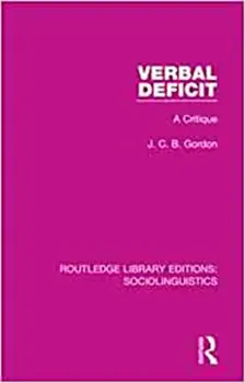 Picture of Book Verbal Deficit: A Critique