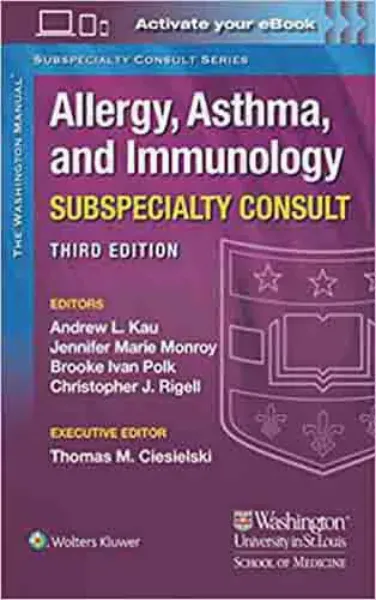 Imagem de The Washington Manual Allergy, Asthma, and Immunology Subspecialty Consult
