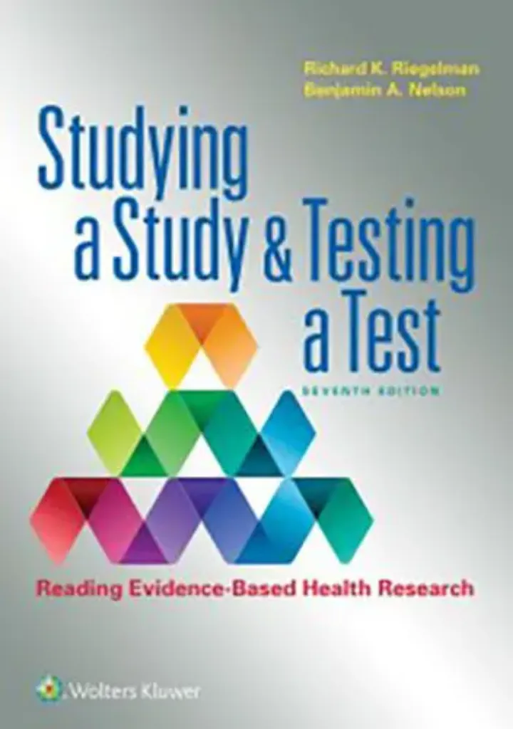 Imagem de Studying a Study and Testing a Test
