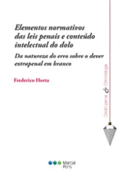 Picture of Book Elementos Normativos das Leis Penais e Conteúdo Intelectual do Dolo
