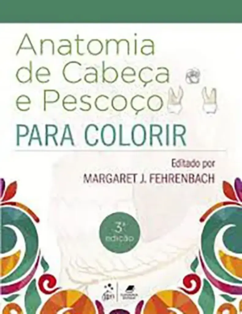 Imagem de Anatomia de Cabeça e Pescoço para Colorir
