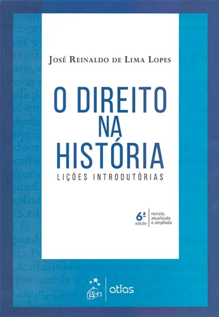 Imagem de O Direito na História: Lições Introdutórias