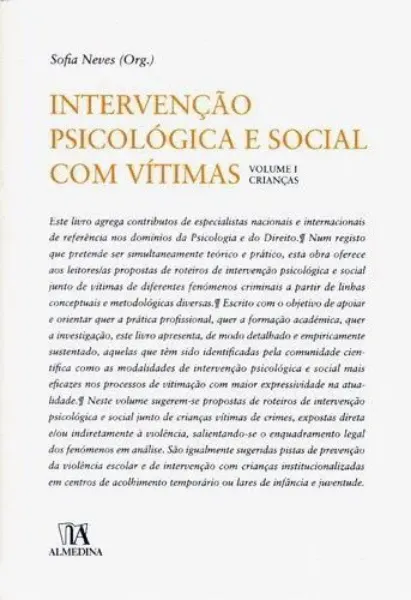 Imagem de Intervenção Psicológica e Social com Vítimas Volume I - Crianças