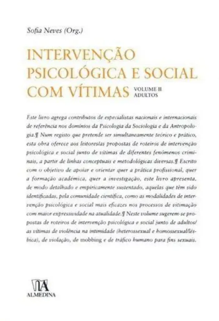 Imagem de Intervenção Psicológica e Social com Vítimas Volume II - Adultos