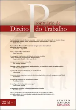Imagem de Prontuário de Direito do Trabalho Vol. I