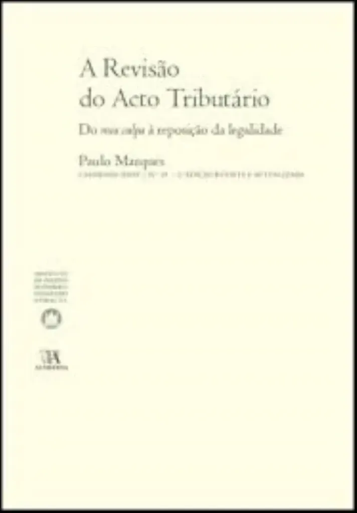 Imagem de A Revisão do Acto Tributário