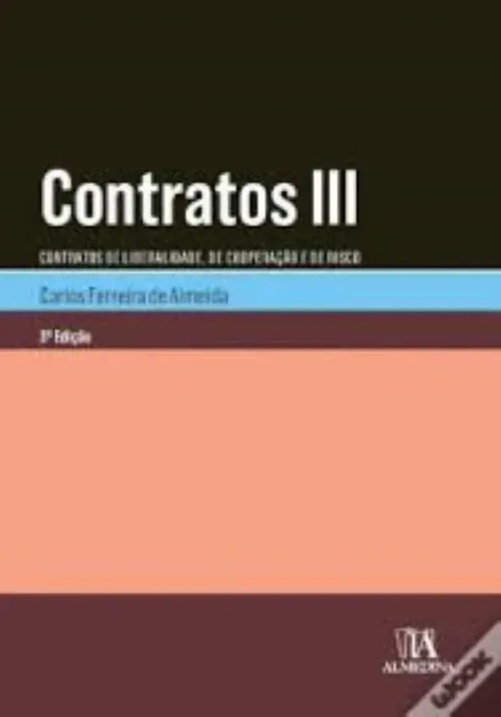 Imagem de Contratos III - Contratos de Liberalidade, de Cooperação e de Risco