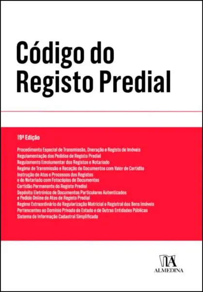 Imagem de Código do Registo Predial Almedina