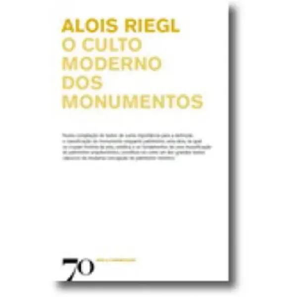 Imagem de O Culto Moderno dos Monumentos