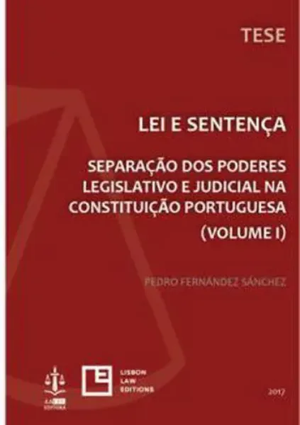 Imagem de Lei Sentença Separação dos Poderes Legislativo e Judicial Vol. 1