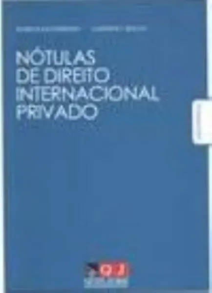 Imagem de Nótulas de Direito Internacional Privado
