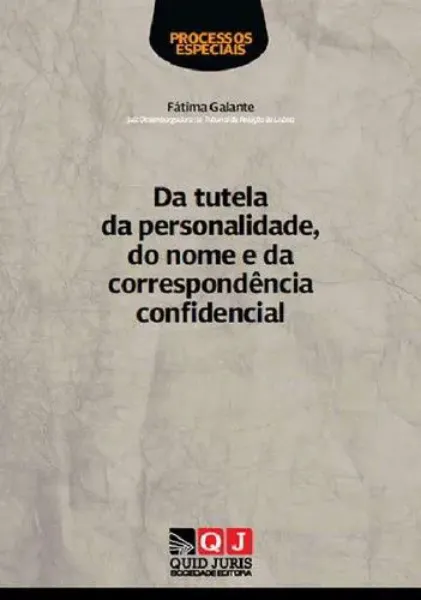 Imagem de Da Tutela da Personalidade, do Nome e da Correspondência Confidencial