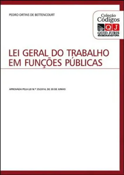 Imagem de Lei Geral do Trabalho em Funções Públicas