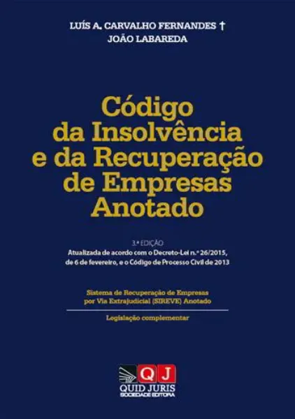 Imagem de Código da Insolvência e da Recuperação de Empresas Anotado