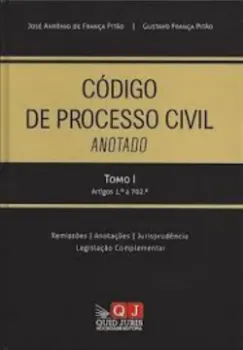 Picture of Book Código de Processo Civil Anotado Tomo I