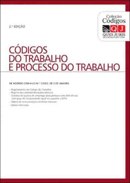 Imagem de Códigos do Trabalho e de Processo do Trabalho