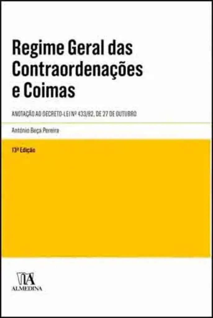 Imagem de Regime Geral das Contra-Ordenações e Coimas