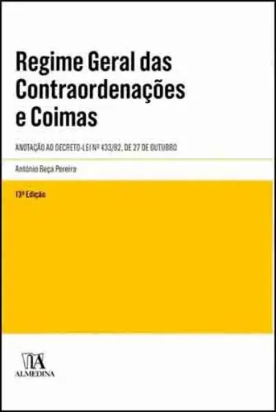 Imagem de Regime Geral das Contra-Ordenações e Coimas