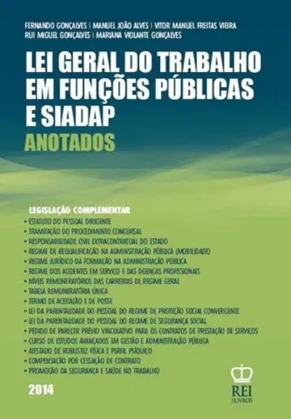 Imagem de Lei Geral do Trabalho em Funções Públicas e Siadap Anotados