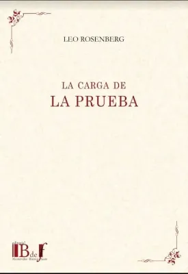 Picture of Book La Carga de La Prueba