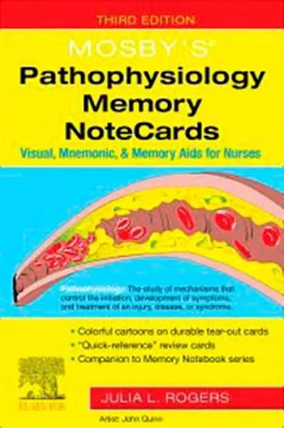 Imagem de Mosby's Pathophysiology Memory NoteCards: Visual, Mnemonic, and Memory Aids for Nurses