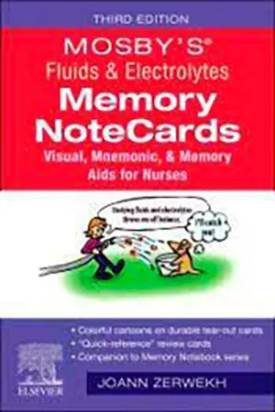 Imagem de Mosby's Fluids & Electrolytes Memory NoteCards: Visual, Mnemonic, and Memory Aids for Nurses