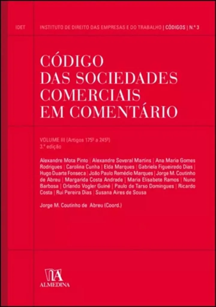 Picture of Book Código das Sociedades Comerciais em Comentário Vol. III