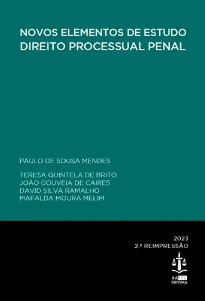 Imagem de Novos Elementos de Estudo - Direito Processual Penal