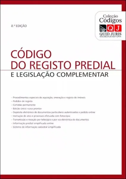Imagem de Código do Registo Predial e Legislação Complementar